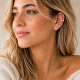 Solid Sterling Silver Double Huggie Hoop Twist Earrings for Single Piercing. Tiny Spiral Huggie Hoop Illusion Earrings. 19 Gauge (1 Pair)