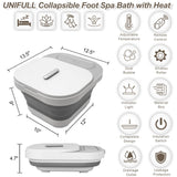 UNIFULL Collapsible Foot Spa Bath with Heat and Remote Control