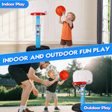 AOKESI Toddler Basketball Hoop Indoor for Age 1-3, Adjustable Mini Basketball Hoop, Kids Basketball Goal Outdoor Sport Poolside Game Birthday Christmas Toys Gifts for Baby Boys Girls 2 3 4 5
