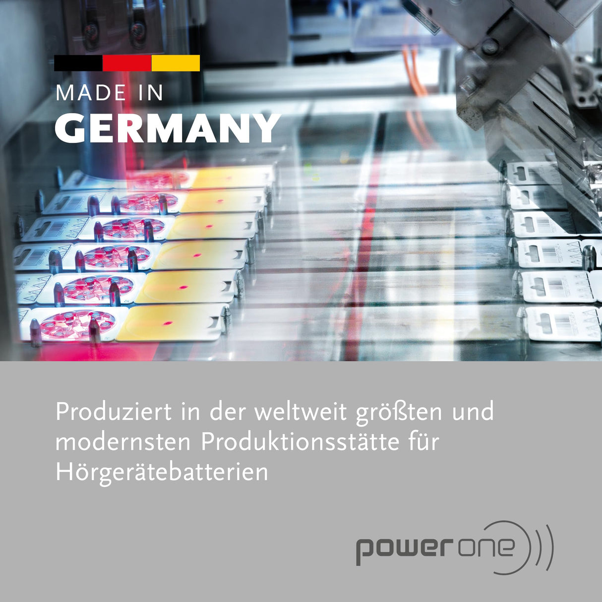 Power one Hörgerätebatterien Typ 10 gelb, Batterien 60 Stück Vorratspack, wireless approved, Größe p10 für Hörgeräte und Hörhilfen, high hearing level, quecksilberfrei, Made in Germany