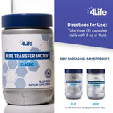 4Life Transfer Factor Classic -with Cow Colostrum for Enhanced Immune Response, Recognition, and Memory - for Ages 2 and Up - 90 Veggie Capsules