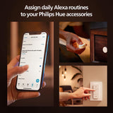 PHILIPS Hue Smart Dimmer Switch with Remote, White, 1 Pack, Turns Hue Lights On, Off, Dims or Brightens, Smart Home Control, Requires Bridge, Easy, No-Wire Installation