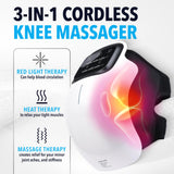 FORTHiQ Knee Massager Smart with Heat, Red Light and Massage Therapy, 3-in-1 Cordless, 2024 Updated Edition, FSA or HSA Eligible, Gifts for Grandma & Grandpa