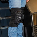 Klein Tools 60592 Knee Pads, Lightweight Padded Knee Sleeves, Breathable Mesh Back, Elastic Cuff with Slip-Resistant Silicone, Black, L/XL