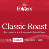 Folgers Classic Roast Coffee, Medium Roast, Keurig K-Cup Pods, 60 Count