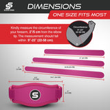 Sleeve Stars Tennis Elbow Brace for Men & Women, Tendonitis Elbow Brace & Strap Golfers Elbow Brace Counterforce Band for Tendon Pain Relief & Support for Forearm w/ 3 Straps Fits 9-23" (Single) (1, Hot Pink, One Size)