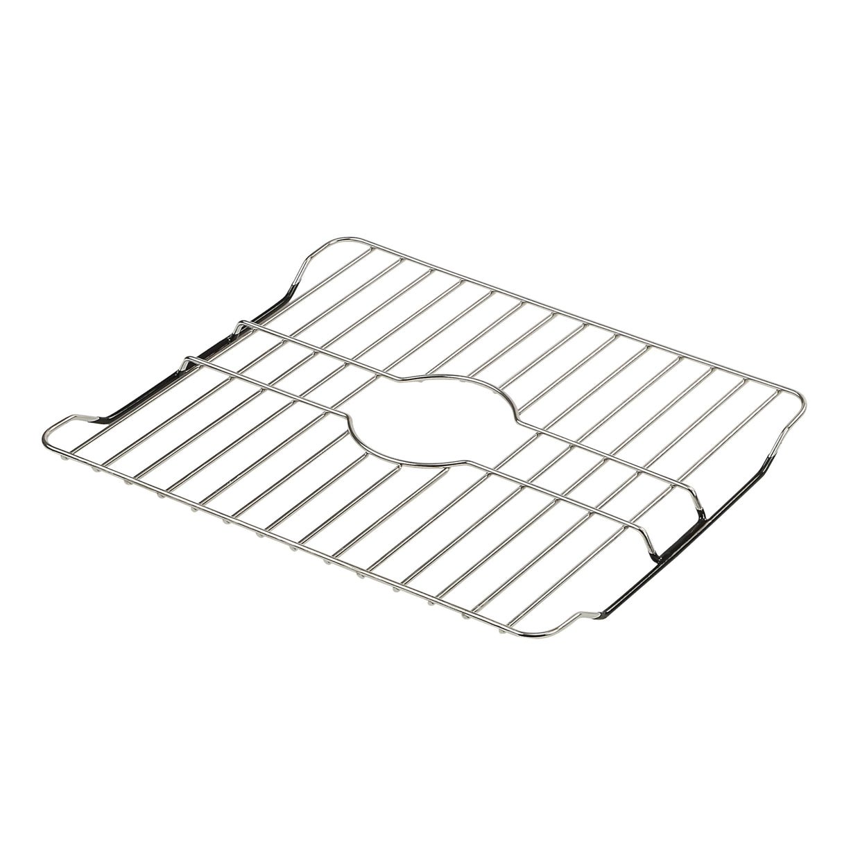 SunnyPoint 304 Stainless Steel Sink Protector Rack – Rust-Resistant Grid for Kitchen Sink Bottom, Scratch Prevention, Drainage Support, Fits Sinks 16.15" x 12.4", Center Drain Hole Required