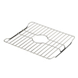 SunnyPoint 304 Stainless Steel Sink Protector Rack – Rust-Resistant Grid for Kitchen Sink Bottom, Scratch Prevention, Drainage Support, Fits Sinks 16.15" x 12.4", Center Drain Hole Required