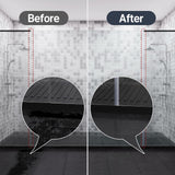 AmazerBath 5 PCS Shower Door Side Seal Strip for 3/8 Inch Glass - 15.75 Inches x 5, 5 Sections Segmented Shower Installation Kit, Frameless Glass Door Seal Strip