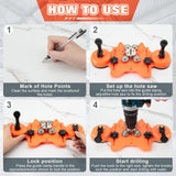 Semderm Diamond Hole Saw Kit, Tile Hole Saw with Double Suction Cups, Diamond Drill Bits for Glass, Porcelain Tile, Ceramic, Grantite, Marble