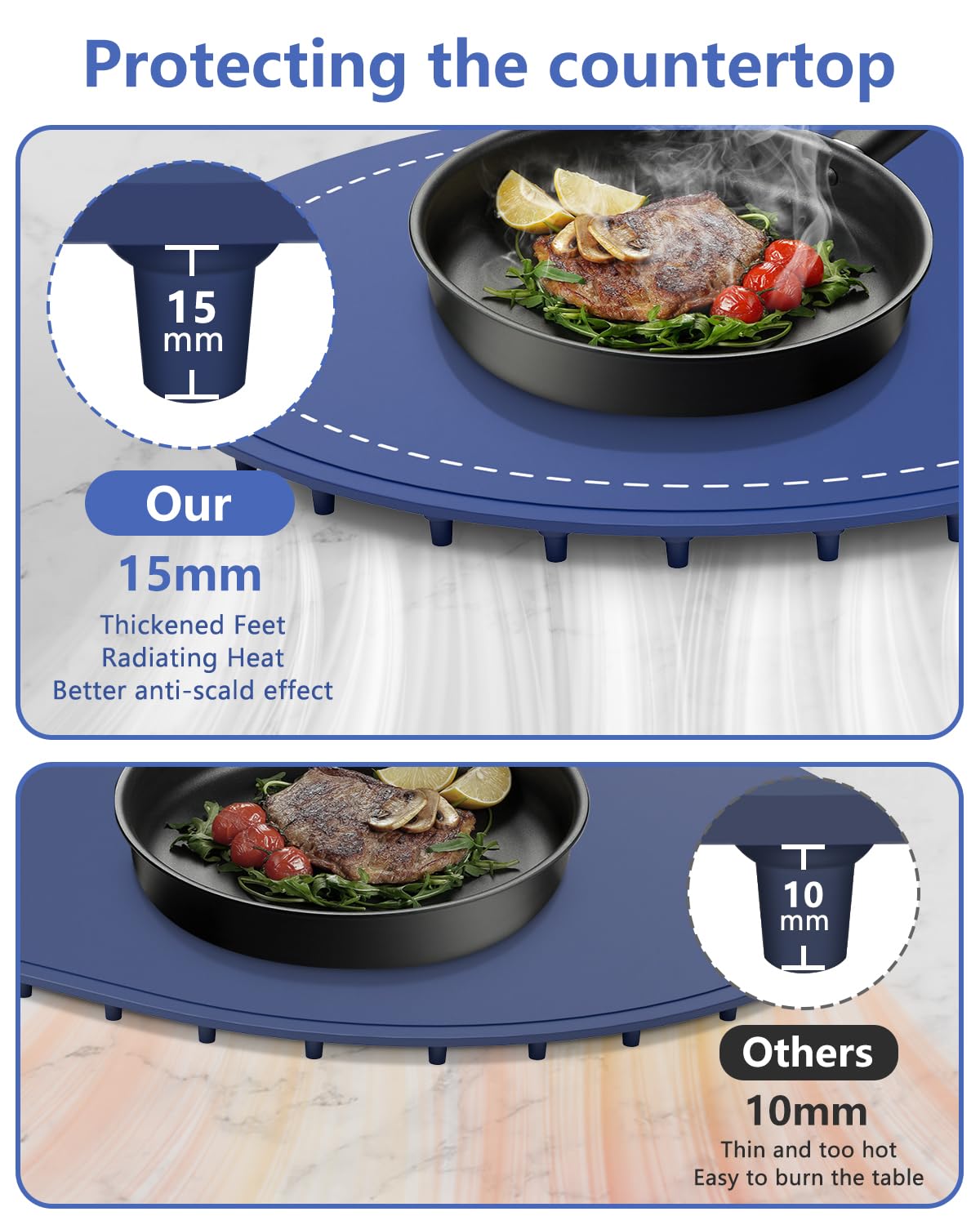 Warming Mat for Food Extra Large,36"x15" Food Warming Mats for Countertops, Parties, and Daily Use with Timer and 3 Temperature Levels