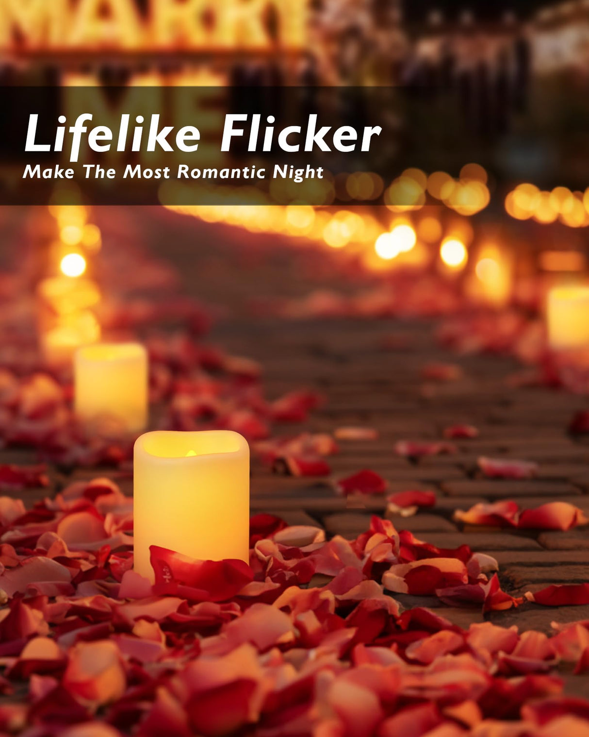 Homemory 50Pack Flickering Flameless Votive Candles,200+Hour Electric Fake Candles,Battery Operated LED Tealight for Wedding,Table,Outdoor,Halloween,Christmas Decoration-Amber Yellow