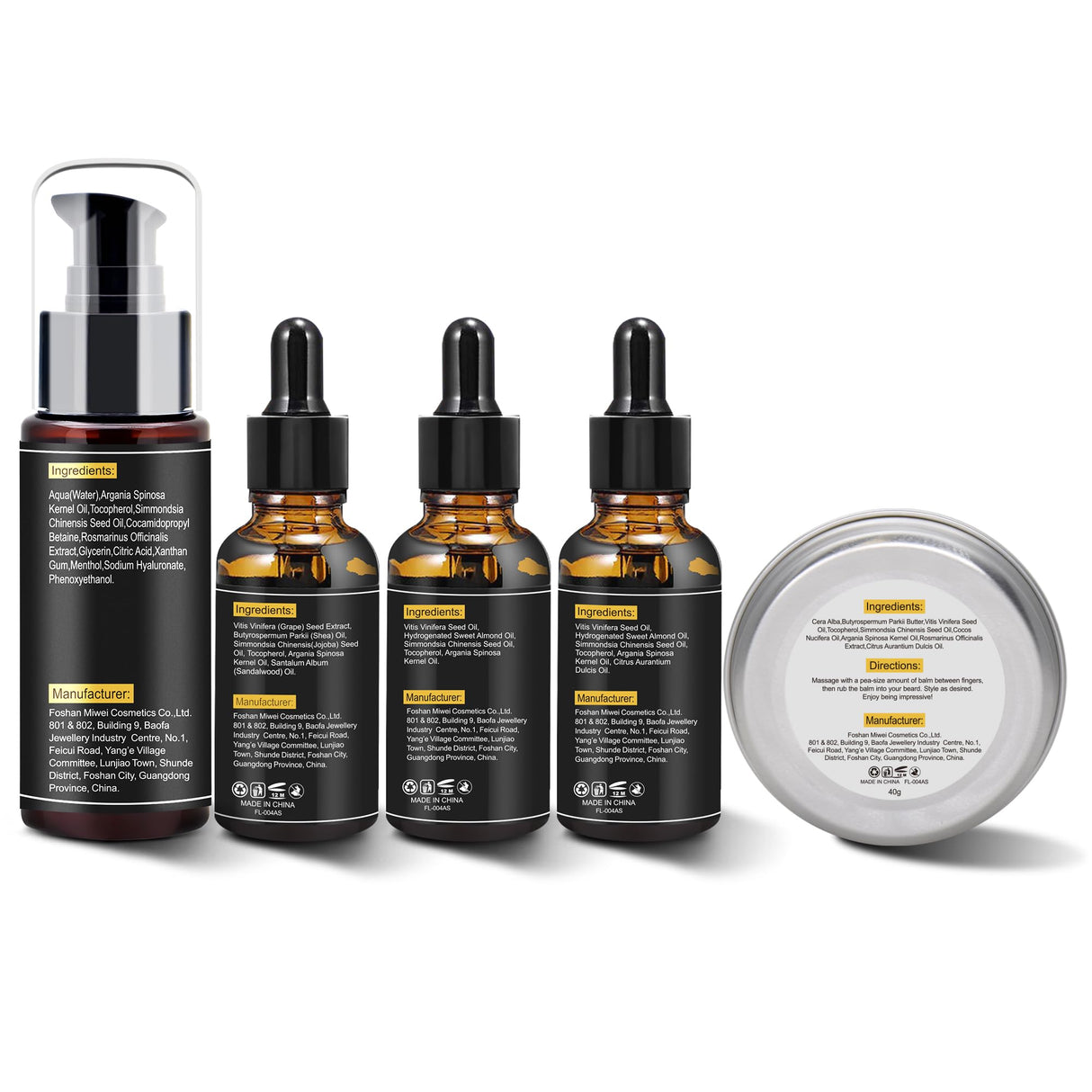 Beard Kit for Men Grooming & Care W/3 Pack Beard Oil, Wash, Balm, Comb, Brush, Scissors,Anniversary Valentines Birthday Fathers Gifts Idea for Husband Him Boyfriend Dad Men Christmas Stocking Stuffers