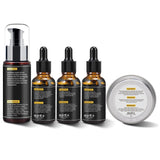 Beard Kit for Men Grooming & Care W/3 Pack Beard Oil, Wash, Balm, Comb, Brush, Scissors,Anniversary Valentines Birthday Fathers Gifts Idea for Husband Him Boyfriend Dad Men Christmas Stocking Stuffers