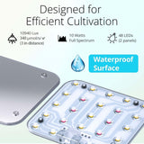 DOMMIA Under Shelf Grow Lights for Indoor Plants, USB LED Panel, 2-Pack