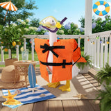 Outus Summer Porch Goose Outfits Set Includes Diving Life Jacket and Diving Snorkel Goggles 23" Goose Porch Clothing for Outdoor Swimming Pool Garden Yard Patio Lawn Statue