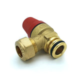 Caleffi – 1/2? 8 Bar Pressure Relief c/w Circlip Connection F0000483