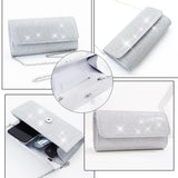 Aixiao Clutch Purse Jewelry Set Wedding Prom Evening Handbag Accessories