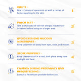 HIQILI 100ML Spearmint Oil for Skin Care, Facial, Can be Added to Lotions, Creams -100% Pure Natural Treatment Grade - 3.38 Fl Oz