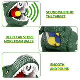 BLmukce Dinosaur Shooting Toys for Kids 3-5 5-7, Movable Target Shooting Game trex Chomp Shot Dino Blaster Toy Gift for Boys Age 4-8, Christmas & Birthday Gifts for 3 4 5 6 7 8 Years Old Kids