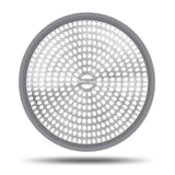 LEKEYE Shower Hair Catcher Drain Protector Strainer-Steel & Silicone 2 Pack