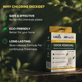 AirFresh250 - Slow Release Chlorine Dioxide Air Purifing Pouch - 4 Pouches. Eliminates all Odors, Professional Strength Odor Remover for Car, RV, Garbage, Refrigerator, Shoes, Closets, Gymbags.