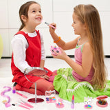 Heaning Kids Washable Makeup Girl Toys - Real Makeup Kit Kid Make up Set for Toddlers Children Princess Dress Up Christmas Birthday Gifts Toys for 3 4 5 6 7 8 9 10 11 12 Year Old Girls