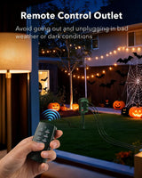 BN-LINK Heavy Duty Outdoor Stake Timer, 6 Outlets, Weatherproof, Perfect for Outdoor Lights, Sprinklers, Christmas Lights (with Remote-Photocell)