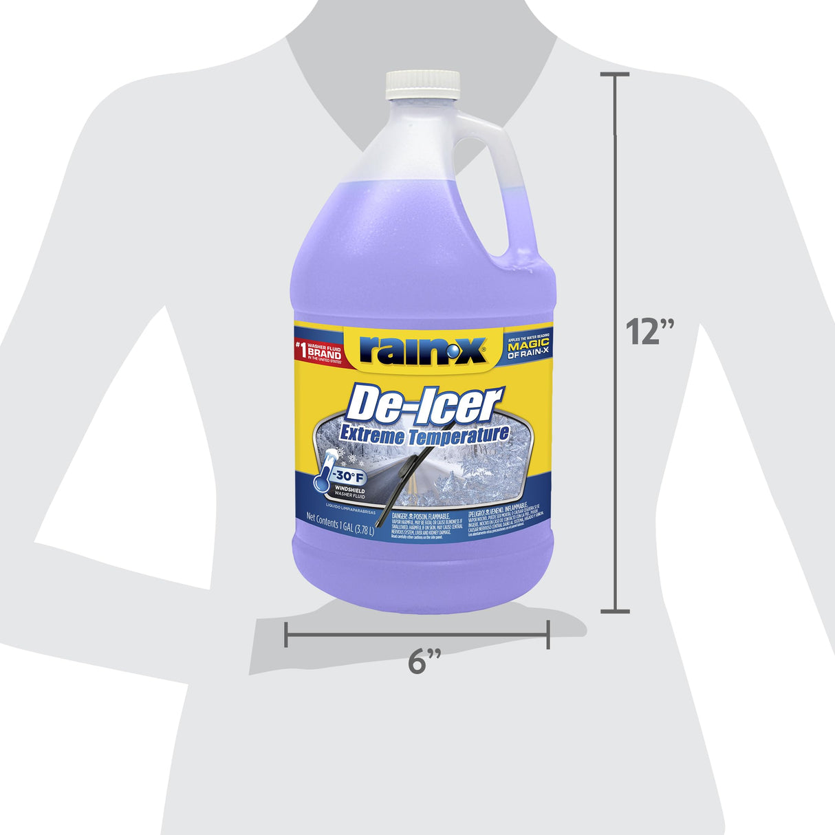 Rain-X -30°F Extreme Temperature De-Icer Windshield Washer Fluid - 1 Gallon