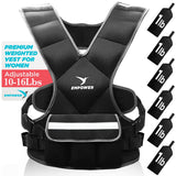Empower Weighted Vest for Women - Workout Vest - Fixed 8lbs or Adjustable 10-12-14-16lbs - Adds Resistance to Strength Training, Running, Walking & Cardio - Designed To Fit A Woman’s Body