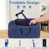 KingPavonini Walking Cane for Men Women Stability, Free Standing Foldable Cane, Ergonomic Handle Pivoting Quad Base, Heavy Duty 350 LBs, Adjustable Walking Canes for Seniors Balance with Travel Bag