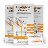 LivOn Laboratories Lypo–Spheric Vitamin C – 3 Cartons (90 Packets) – 1,000 mg Vitamin C & 1,000 mg Essential Phospholipids Per Packet – Liposome Encapsulated for Improved Absorption – 100% Non–GMO