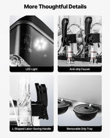VEVOR Commercial Slushy Machine, 15Lx3 Triple Tank Margarita Machine, 180 Cups Stainless Steel Margarita Smoothie Frozen Drink Machine, Slushie Machine for Party Restaurants Cafe Bars