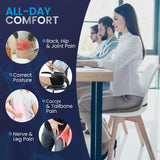 GSPSCN Car Seat Cushion Pad Memory Foam Heightening Wedge,Driver Seat Cushion Pillow to Relief Sciatica & Back Coccyx Tailbone Pain in Office Chairs,Car Seat,Wheelchair,Computer Desk Chair
