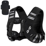 Weighted Vest for Men and Women: Sportneer 12lbs Weight Vest with Reflective Stripe Running Vest with Large Pocket for Cardio Workout Strength Training Fitness Muscle Building Weight Loss Weightlifting