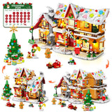 3-in-1 Advent Calendar 2026 Gingerbread House Mini Building Set with Lights
