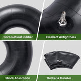 TICONN 20x8.00-8, 20x10.00-8 Inner Tube, 2 Pack Inner Tire Tube for Wheelbarrow Tires, Replacement Tube with TR-4 Straight Valve Stem for Wheelbarrows, Lawn Mowers, Garden Tractor, ATVs, Tractor