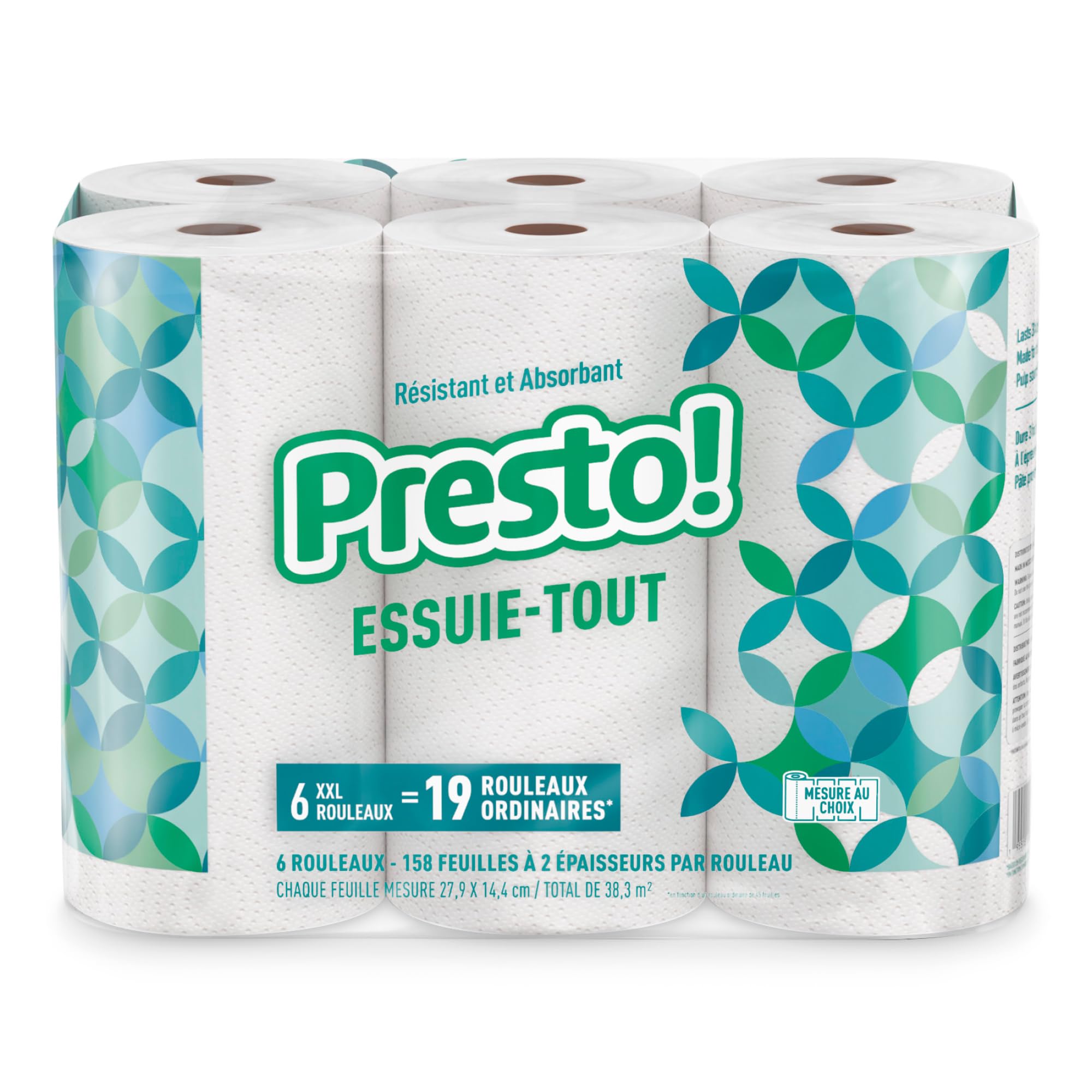 Amazon Brand - Presto! Flex-a-Size Paper Towels - Thumbnail 4