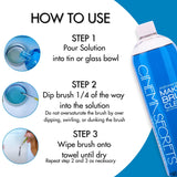 Cinema Secrets Original Blue Vanilla Makeup Brush Cleaner Solution - Professional Cleanser for Makeup Brushes - Quick-Drying, Rinse-Free Formula - Removes Stubborn Waterproof Make Up (32 fl oz)