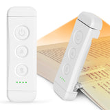 Glocusent USB Rechargeable Book Light, Portable Clip-on LED Reading Light, Reading Lights for Books in Bed with 3 Amber Colors & 5 Brightness Dimmable, Compact & Long Lasting, Perfect for Book Lovers