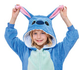 Unisex Kids Onesie Animal Cosplay One-Piece Pajamas Christmas Halloween Costumes Blue
