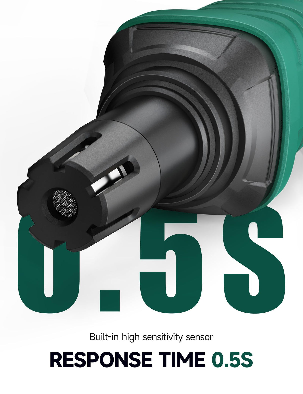 STMOUTUO Gas Leak Detector for RV & Home - Detects Propane, Methane & Combustible Gases, 2 Batteries Included (Green)