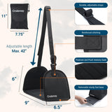 Anti-Squeeze Airplane Foot Hammock for Plane Travel with Flat Base and Memory Foam, Adjustable Leg Hammock for Airplane Travel, Leg Rest for Long Flights, Portable Foot Rest for Under Desk at Work