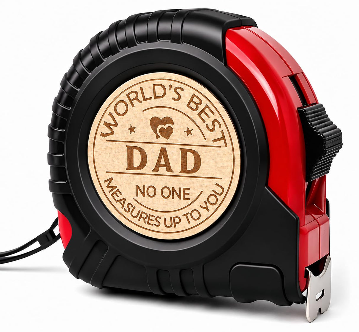 Fathers Day Dad Gifts from Daughter Son, Dad Gifts Personalized Engraved Tape Measure Birthday Woodworking Carpenter Tool Gifts for Men 25FT/7.5m (Dad)