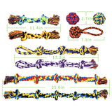 SHARLOVY Large Tough Chew Toys for Aggressive Chewers, 9 Pack Dog Rope Toys