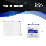 HandyClean Thermometer Cleaning Wipes, 70% Isopropyl Alcohol, Wipes for Probe Thermometer, 1000 ct of 2 x 1 inches Individually Wrapped Wipes