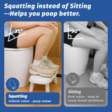 Clirass Toilet Stool Squat - 6.7", 7.5", 8.3" and 9" Adjustable Heights - Bathroom Potty Poop Stool for Adults and Kids with Non-Slip Design
