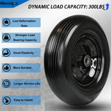 4.80/4.00-8 Solid Wheel with 1" Bore, 4.80-8 Tire with 3" Centered Hub - Complete Kit Includes Bearings & Spacers - for Wheelbarrow Log Splitter Wheel Barrel Yard Cart Garden Wagons - 2Pack