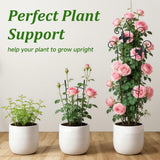 Plant Trellis for Climbing Plants Indoor Outdoor,2 Pack 33 Inch Expandable Metal Trellis for Potted Plants,Flowers Vine Ivy,Sturdy Climbing Plant Support for Indoor & Outdoor Houseplants with Ties