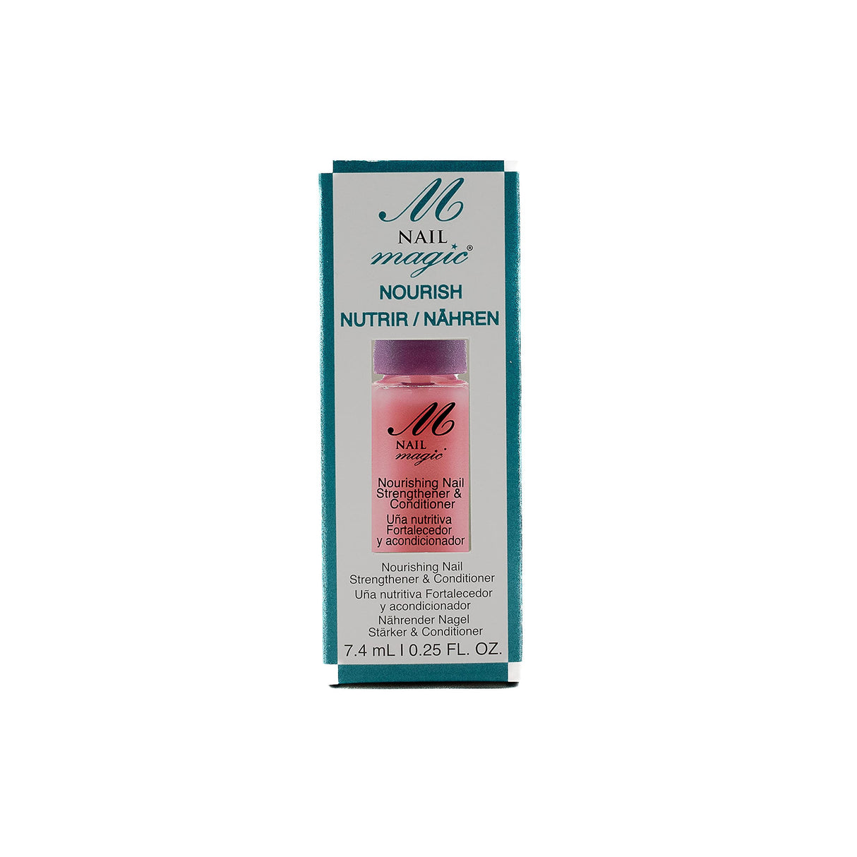 NAIL MAGIC Nourish - Nail Strengthener & Conditioner, Clear Nail Polish with Keratin for Thicker Nails and Nail Growth | Nourish, Strengthen and Hydrate Natural Finger Nails (7.4mL)